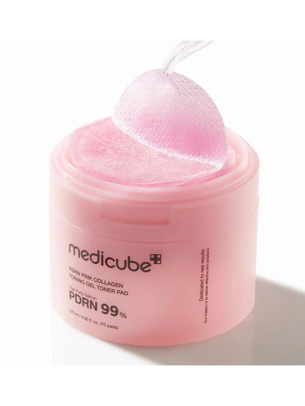 Medicube PDRN Pink Collagen Gel Toner Pad — 70 sztuk - SkinNova