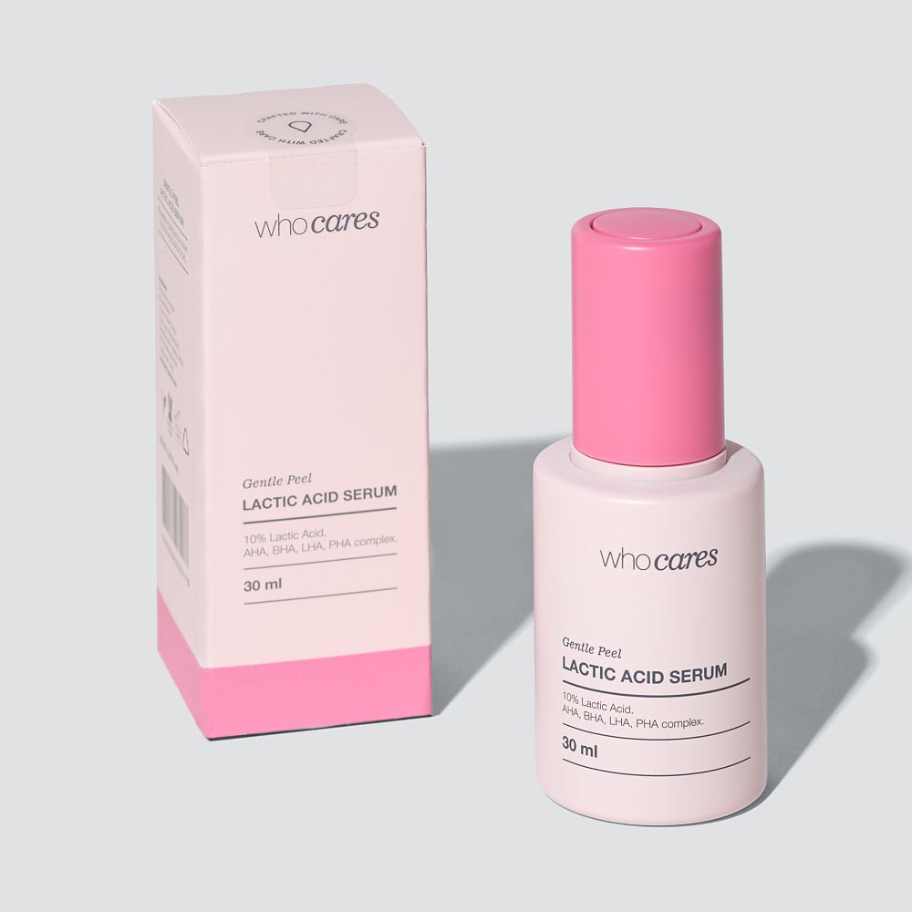 WhoCares Gentle Peel Lactic Acid Serum 10% - SkinNova